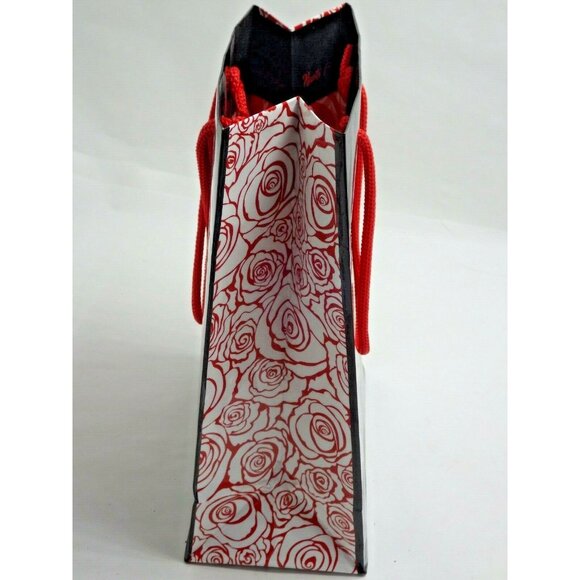 Brighton Gift Bag Black Red Rose Heart Paper Rope Handles Valentine Gift - Picture 5 of 5